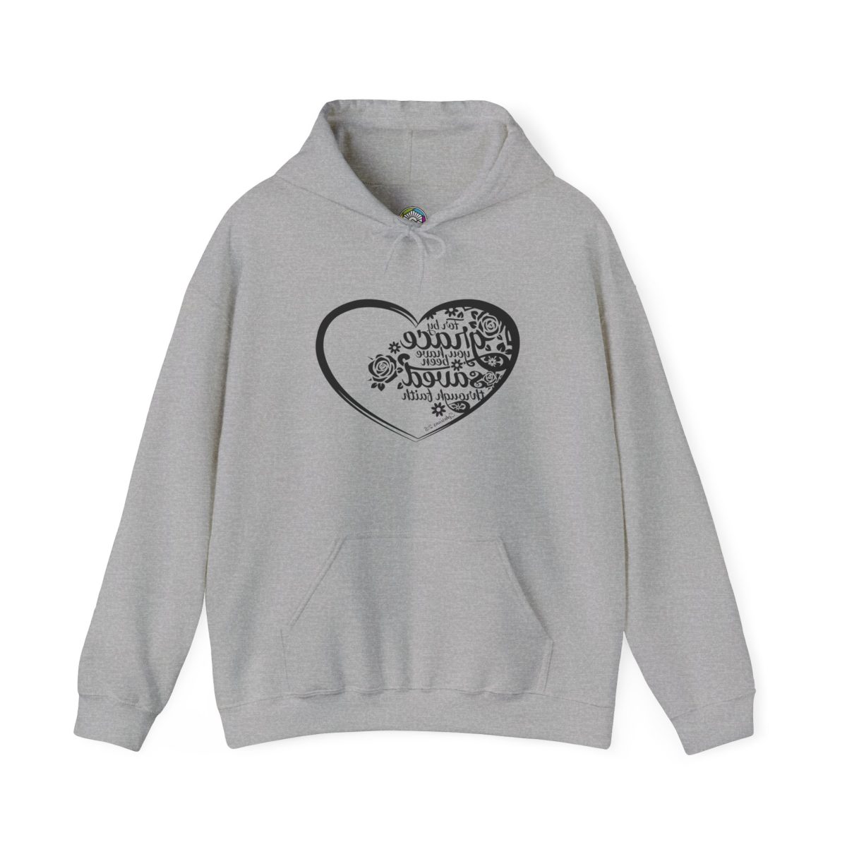 Saved by Grace - Mirror Reflection Reminder™ Hooded Sweatshirt - Image 9