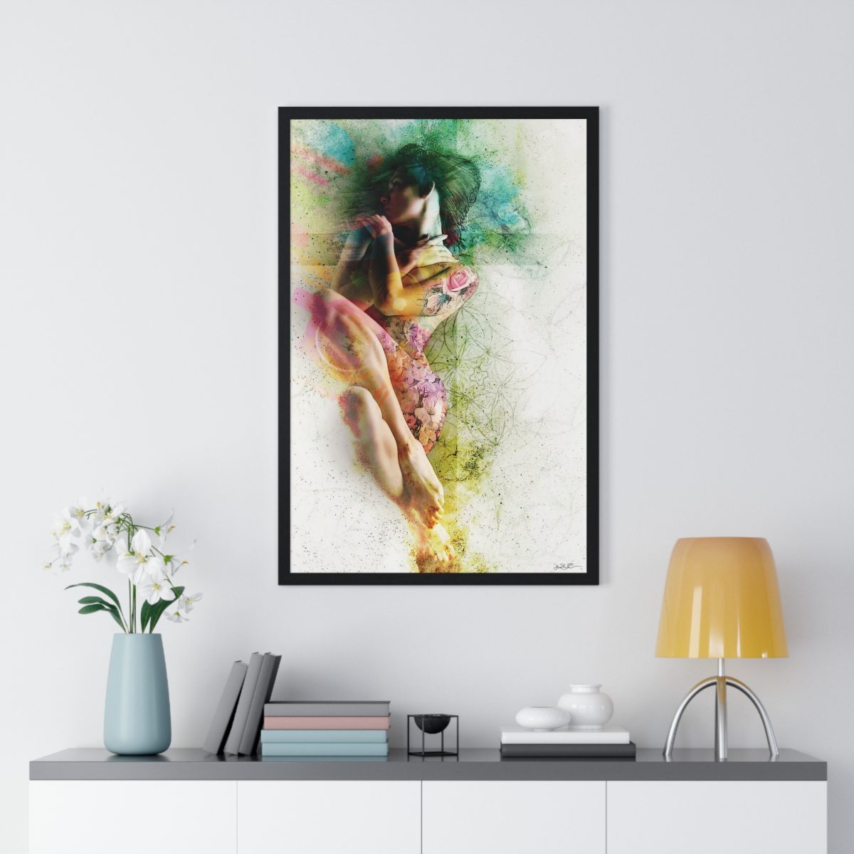 Loved by the Holy Spirit – Matte Canvas, Black Frame - Image 8