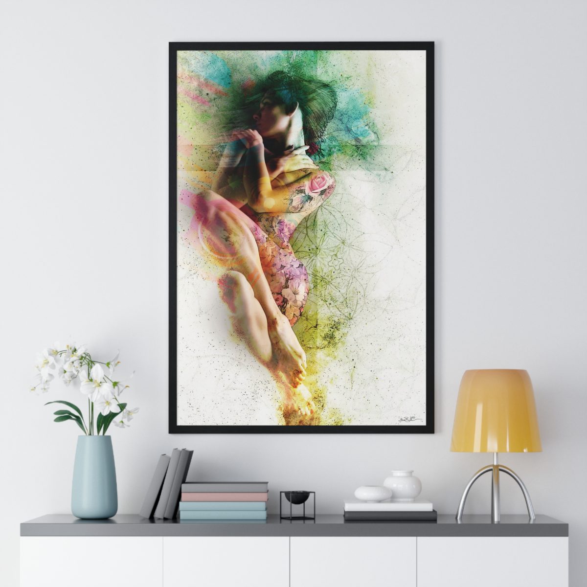 Loved by the Holy Spirit – Matte Canvas, Black Frame - Image 5